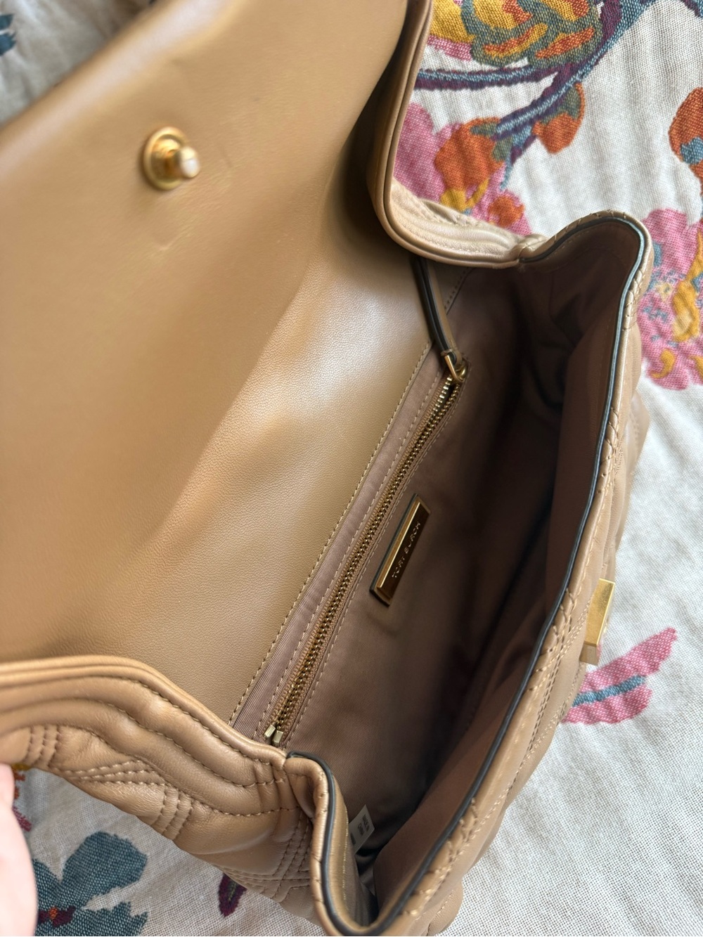 Tory Burch Quilted “Fleming” Clutch Purse - Picture 5 of 6